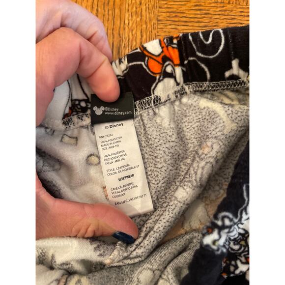 Disney Halloween print velour jogger size medium - Picture 5 of 6